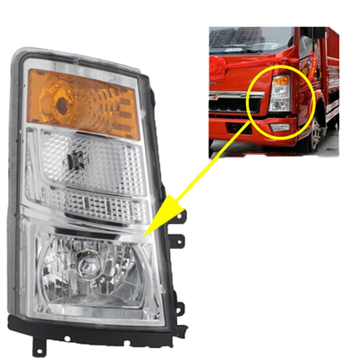 Lampu depan gabungan 12V/24V untuk HOWO Light Truck Packaging Detail Standar atau Custom