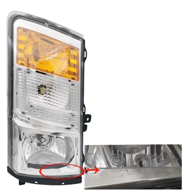 Lampu depan gabungan 12V/24V untuk HOWO Light Truck Packaging Detail Standar atau Custom