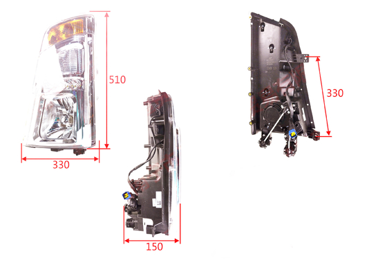 Lampu depan truk ringan Tongshuai 12V/24V Lampu depan untuk kemasan standar atau khusus