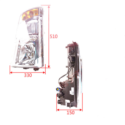 Lampu depan truk ringan Tongshuai 12V/24V Lampu depan untuk kemasan standar atau khusus
