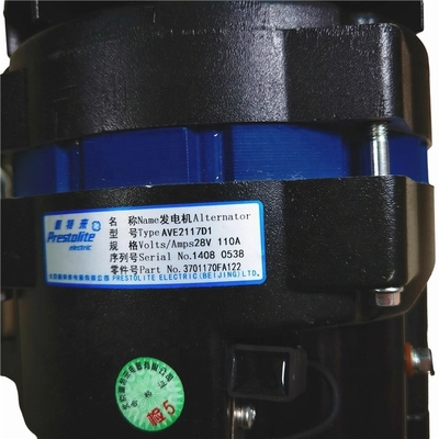 3701170FA122 Bagian truk Alternator Bahan logam OEM NO Termasuk untuk HFC4DA1