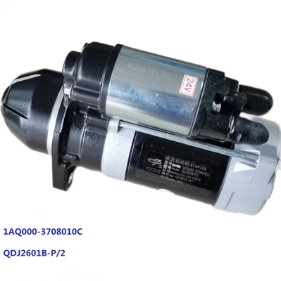 DCEC 4BT Mesin Diesel starter 1AQ000-3708010C untuk kendaraan JAC 24V 6.0KW 10 gigi