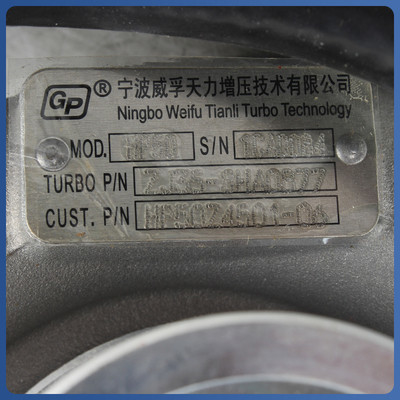 JAC Foton JMC Turbocharger Mesin Diesel dengan Kode Mesin YN27 dari Produksi