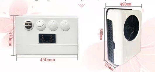 ZC-03A-480s AC Listrik untuk Truk Van Kapal 400g Beban Berat Pendingin
